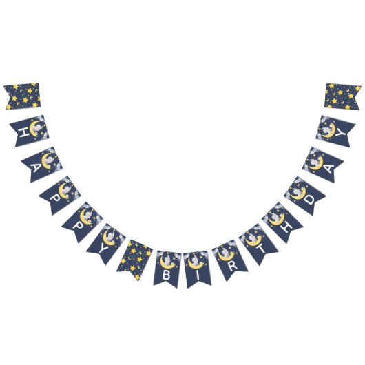 Happy Birthday Baby Elephant Vlaggetjes (Alle)