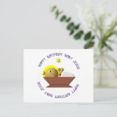 Happy Birthday Baby Jesus Briefkaart (Staand voorkant)