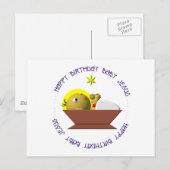Happy Birthday Baby Jesus Briefkaart (Voorkant / Achterkant)