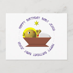 Happy Birthday Baby Jesus Briefkaart