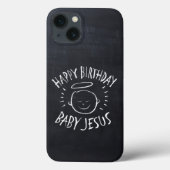 Happy Birthday Baby Jesus - Chalkboard iPod Case-M Case-Mate iPhone Case (Achterkant)
