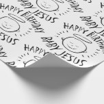 Happy Birthday Baby Jesus - Christmas Black Chalk Cadeaupapier<br><div class="desc">Soms is het leuk om te onthouden waar "CHRIST" voor gevierd wordt. Deel de geest van je geloof met anderen. Vind dit charmante ontwerp op andere producten. Dit inpakpapier heeft het heerlijke afbeelding met zwart krijt op wit - er is een 'daadwerkelijke' krijtbordachtergrond met gekleurd krijt en er is een...</div>