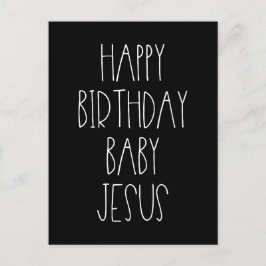 Happy Birthday Baby Jesus grappige kerstkerst Briefkaart