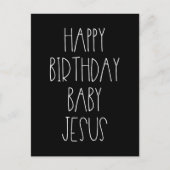 Happy Birthday Baby Jesus grappige kerstkerst Briefkaart (Voorkant)