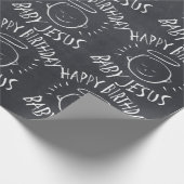 Happy Birthday Baby Jesus - kerstkarton Cadeaupapier (Hoek)