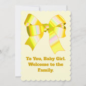 Happy Birthday Baby Kaart (Achterkant)