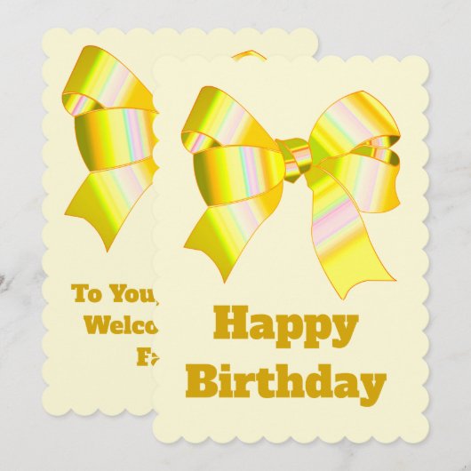 Happy Birthday Baby Kaart (Voorkant / Achterkant)