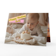 Happy Birthday Baby Kaart - Digitaal