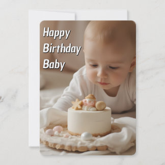 Happy Birthday Baby Kaart - Instant Download