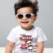 Happy birthday Baby Kinder Wit T-shirt