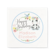 Happy Birthday Baby Koe Bloemen 1e Verjaardagsfees