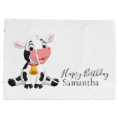 Happy Birthday Baby Koe Groot Cadeauzakje (Achterkant)