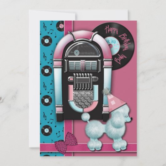 Happy Birthday Baby Party-uitnodigingen Kaart (Voorkant)