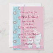 Happy Birthday Baby Party-uitnodigingen Kaart (Achterkant)