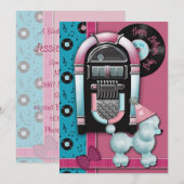 Happy Birthday Baby Party-uitnodigingen Kaart (Voorkant / Achterkant)