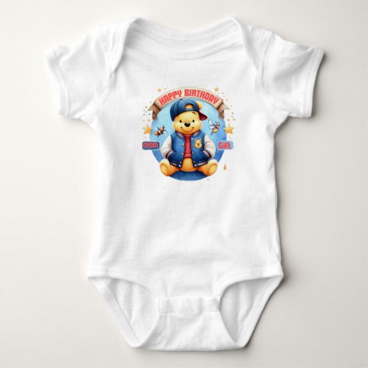 Happy Birthday Baby Romper (Voorkant)
