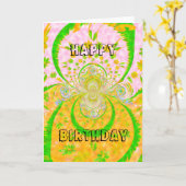 Happy Birthday Baby Vertical Temp. Kaart (Gele Bloem)