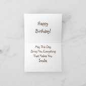 Happy Birthday Backhoe Kaart (Binnen)