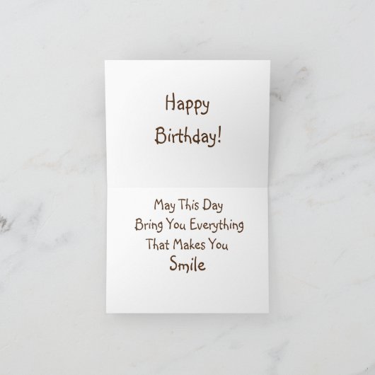 Happy Birthday Backhoe Kaart (Binnen)