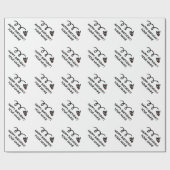 Happy Birthday badminton player shuttle Sport Cadeaupapier (Vlak)