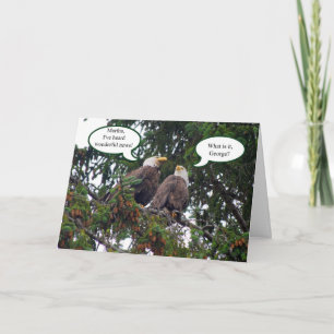 Happy Birthday, Bald Eagles Card Kaart
