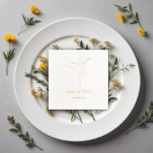 Happy Birthday Ballerina Folie Servetten