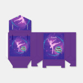Happy Birthday Ballerina Galaxy Gepersonaliseerd Bedankdoosjes (Uitgevouwen)