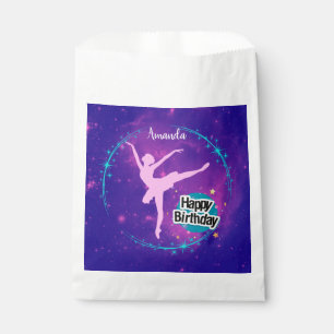 Happy Birthday Ballerina Galaxy Gepersonaliseerd Bedankzakje