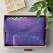 Happy Birthday Ballerina Galaxy Gepersonaliseerd Tissuepapier (Geschenk)