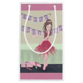 Happy Birthday Ballerina Klein Cadeauzakje (Voorkant)
