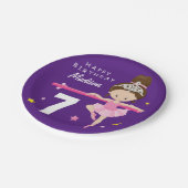 Happy Birthday Ballerina Papieren Bordje (Gekanteld)