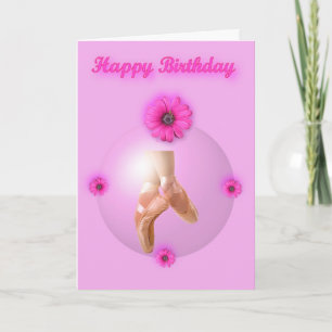 Happy Birthday Ballet Ballerina Danser Balletschoe Kaart