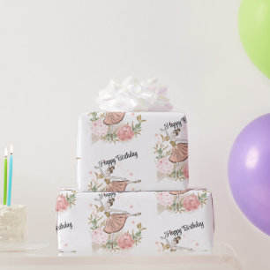 Happy Birthday Ballet inpakpapier
