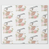 Happy Birthday Ballet inpakpapier (Vlak)