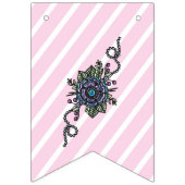 Happy Birthday Ballet Shoe Flowers Vlaggetjes (Eerste vlag)