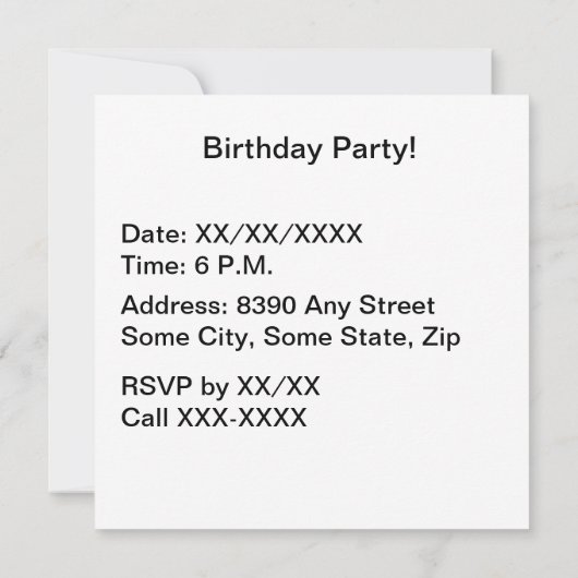 Happy Birthday-ballon met bloemen, ballonontwerp Kaart (Achterkant)