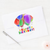 Happy Birthday Ballon Stickers en Envelope Seals (Envelop)