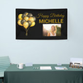 Happy Birthday ballonfoto Elk jaar aangepast Spandoek (Beurs)