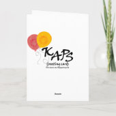 Happy Birthday-ballonkaart Kaart (Achterkant)