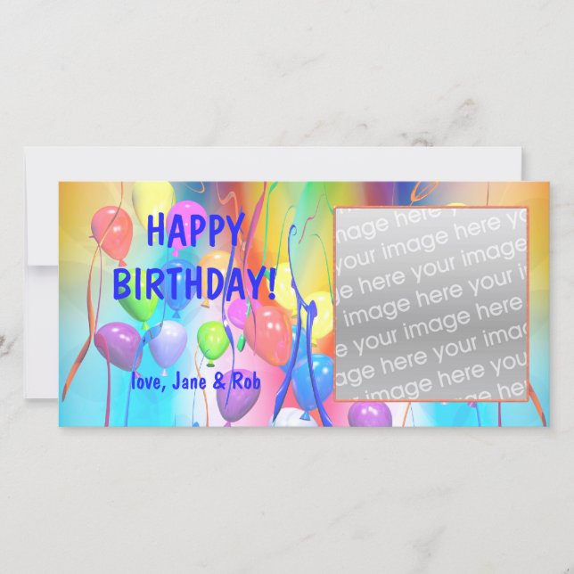 Happy Birthday-ballonnen (Voorkant)