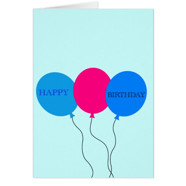 Happy Birthday-ballonnen (Voorkant)