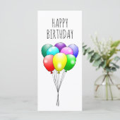 Happy Birthday-ballonnen (Staand voorkant)