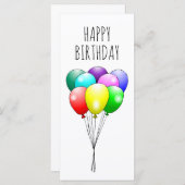 Happy Birthday-ballonnen (Voorkant / Achterkant)