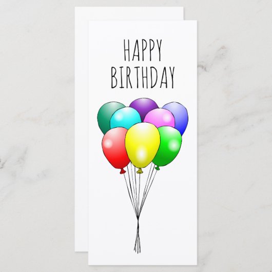 Happy Birthday-ballonnen (Voorkant / Achterkant)