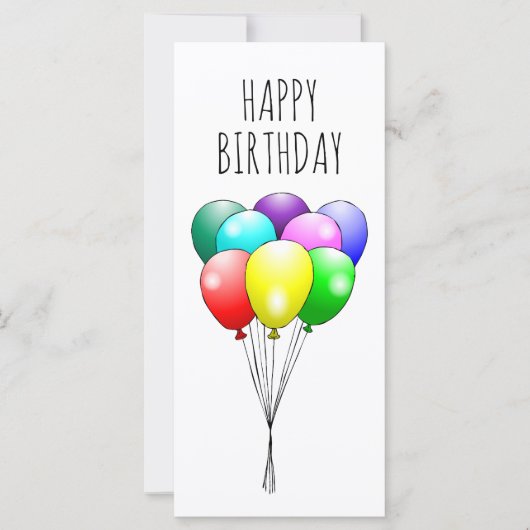 Happy Birthday-ballonnen (Voorkant)