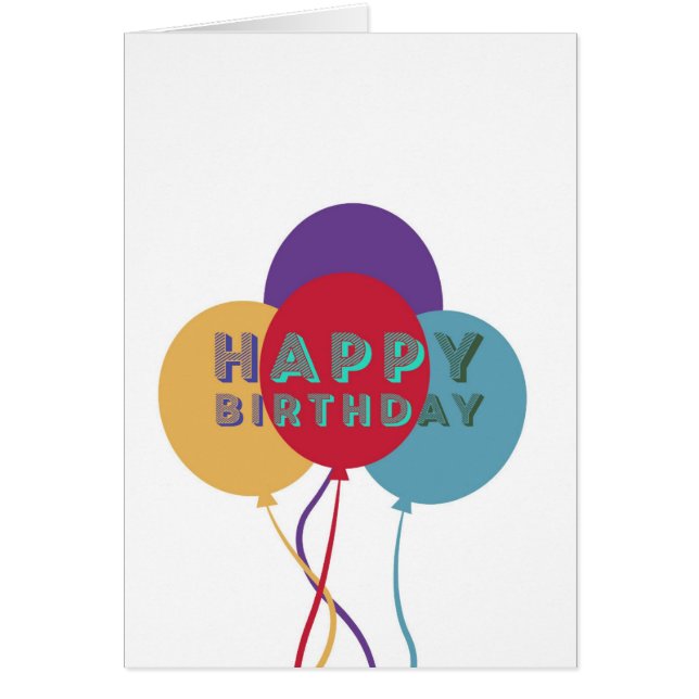 Happy Birthday-ballonnen (Voorkant)