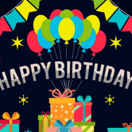 Happy Birthday-ballonnen Cadeaupapier