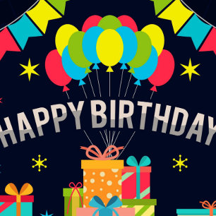 Happy Birthday-ballonnen Cadeaupapier