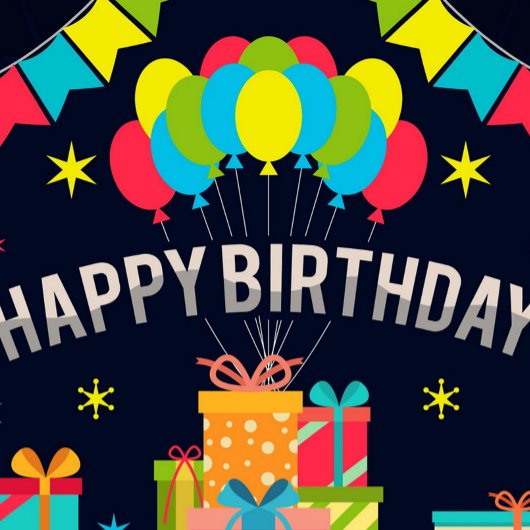 Happy Birthday-ballonnen Cadeaupapier