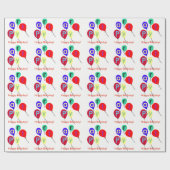 Happy Birthday-ballonnen Cadeaupapier (Vlak)